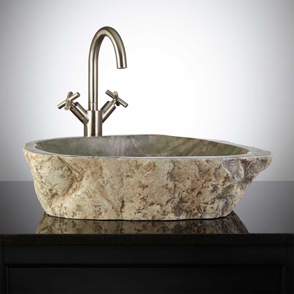 natural stone sink Creative Tile & Hardwood Floors